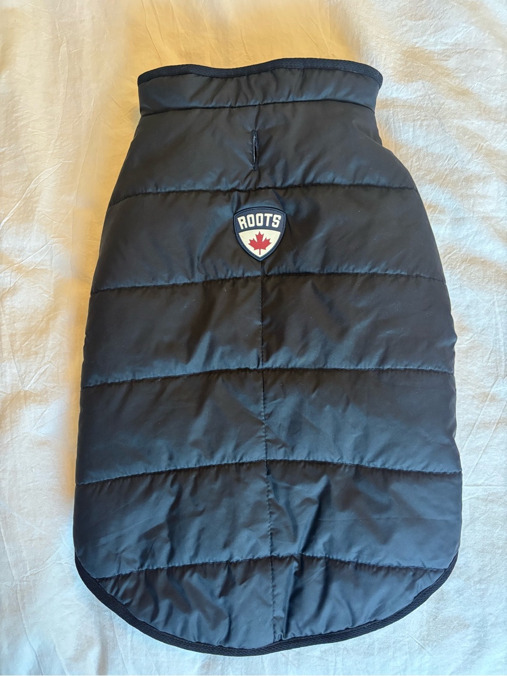 Roots Canada Dog Puffer Coat Jacket Black Size M